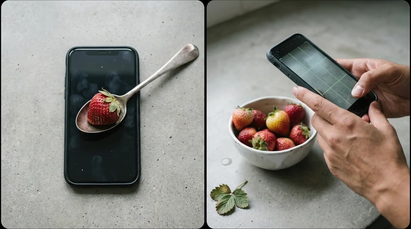 Comparison of capacitive touch scale method versus AR camera volume estimation